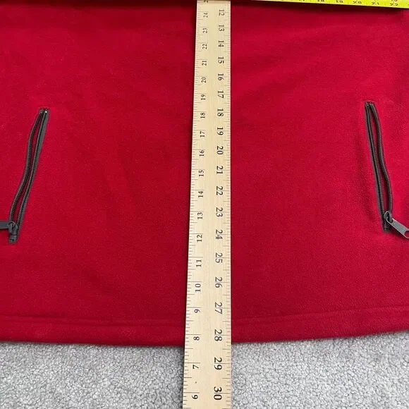 Columbia Fleece Jacket Mens Large Red University Of Alabama Full Zip Pocket Hike